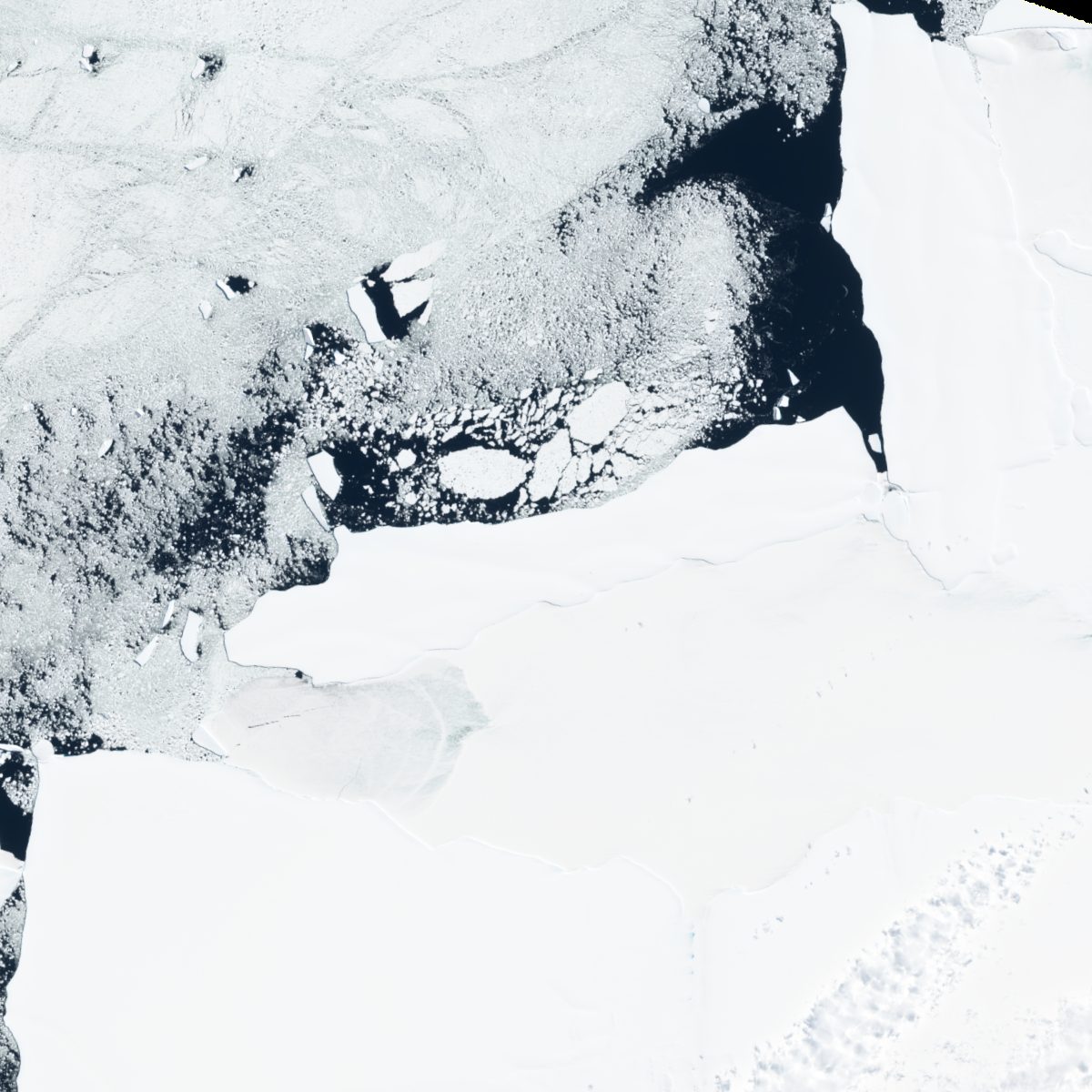 Satellite view of iceberg C24, 11 January 2026
