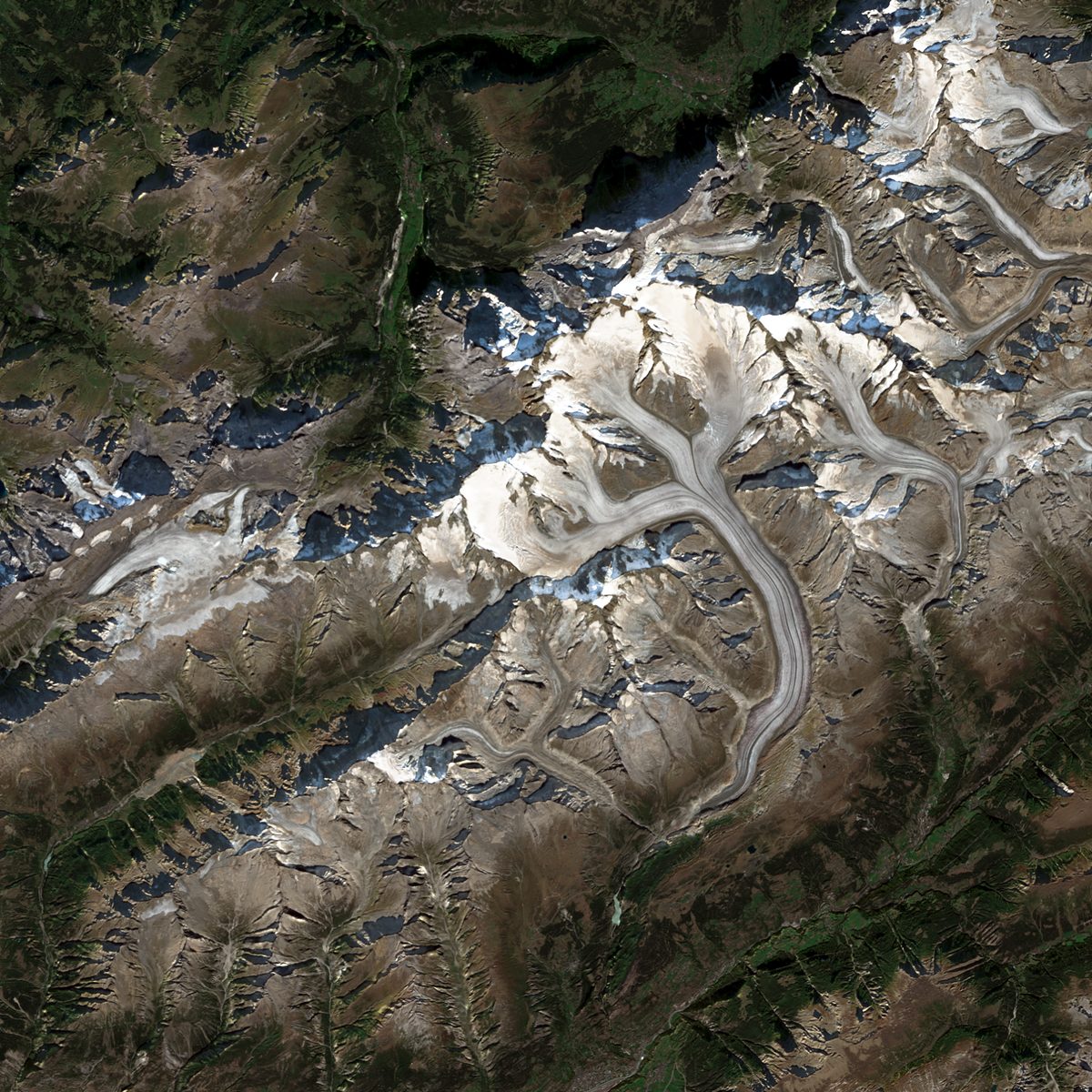 Satellite view of Grosser Aletsch Gletscher