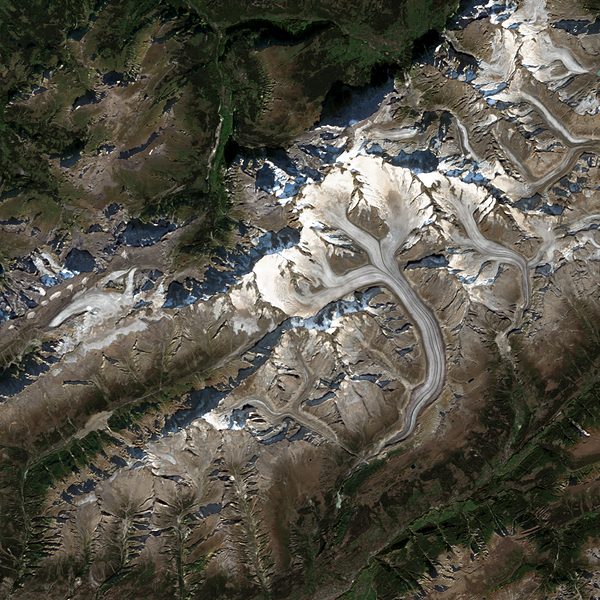 Satellite view of Grosser Aletsch Gletscher