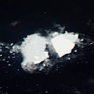 Satellite view of iceberg D28B