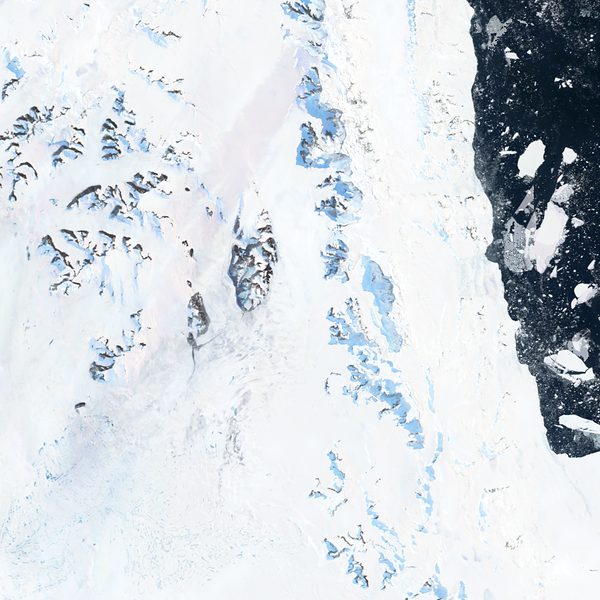 Satellite view of Alexander Island