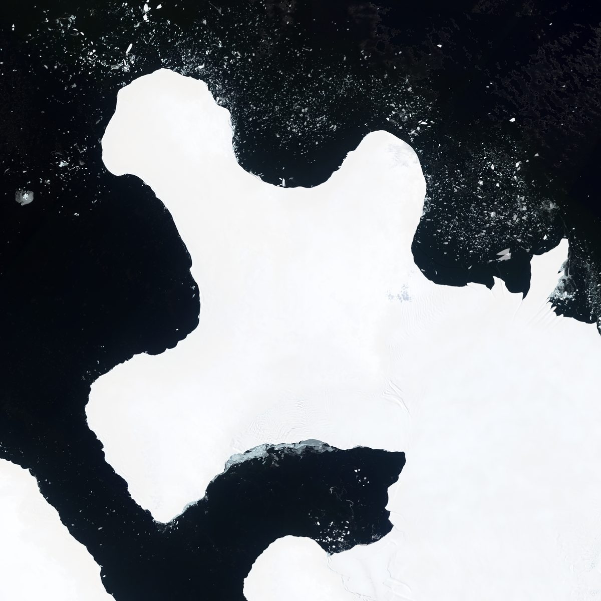 Satellite view of Smyley Island IC, 9 February 2026