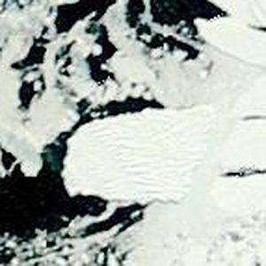 Satellite view of iceberg A83, 10 September 2026