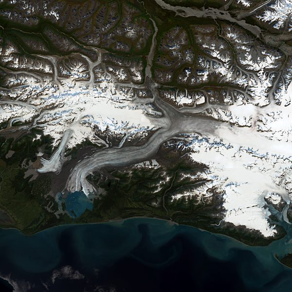 Satellite view of Bering Glacier