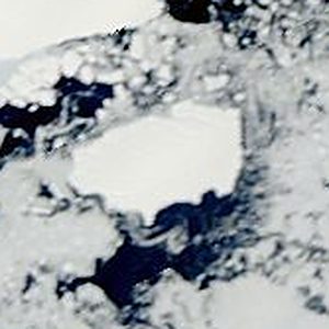 Satellite view of iceberg C15, 18 January 2026