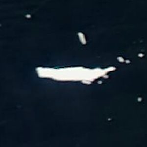 Satellite view of iceberg D20A