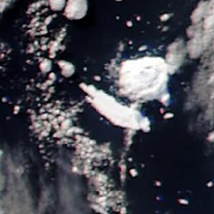 Satellite view of iceberg A78